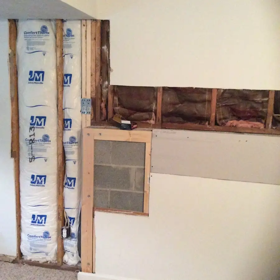 Wall insulation replacement during Structural Drying in Bellmead